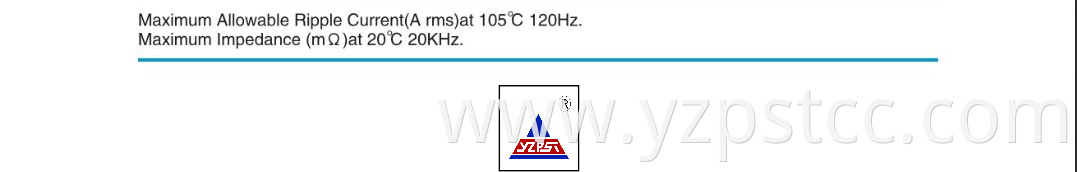 High stability of large electrolytic capacitors